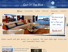 Tablet Screenshot of outofthebluevilla.com